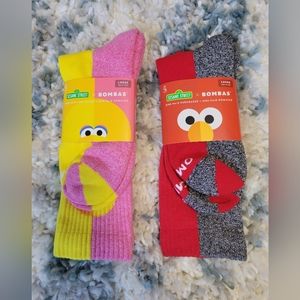 Bombas Sesame Street Crew Socks - Large